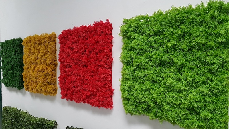 Pannello Lichene Artificiale 100x100cm Rosso - immagine 4