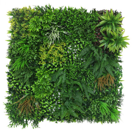 Full Eco-Greenwall - Resistente ai raggi UV - Mix Green/Red - cm.100x100