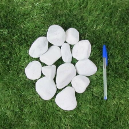 Ciotolo Bianco Carrara 4-6 cm.  in confezione da Kg. 25