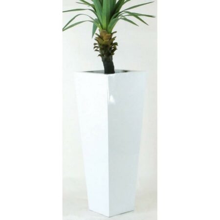 Vaso FIORIERA Quadra Laccata Lucida Nera