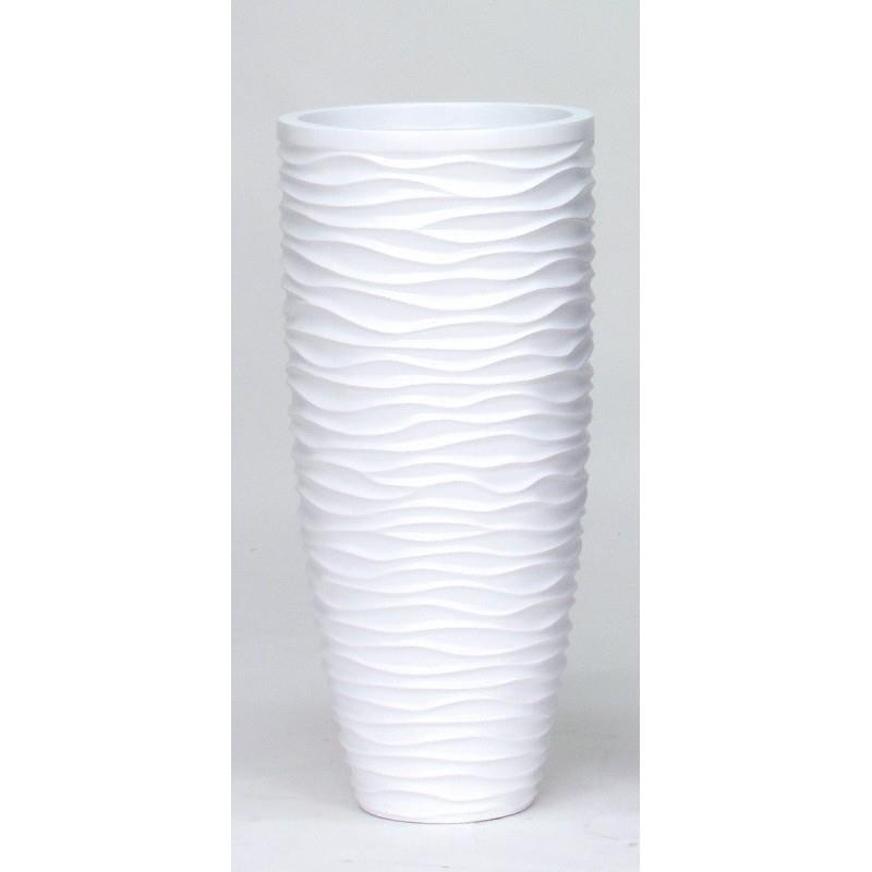 Vaso GEA Tondo Laccato Bianco, Finitura Opaco