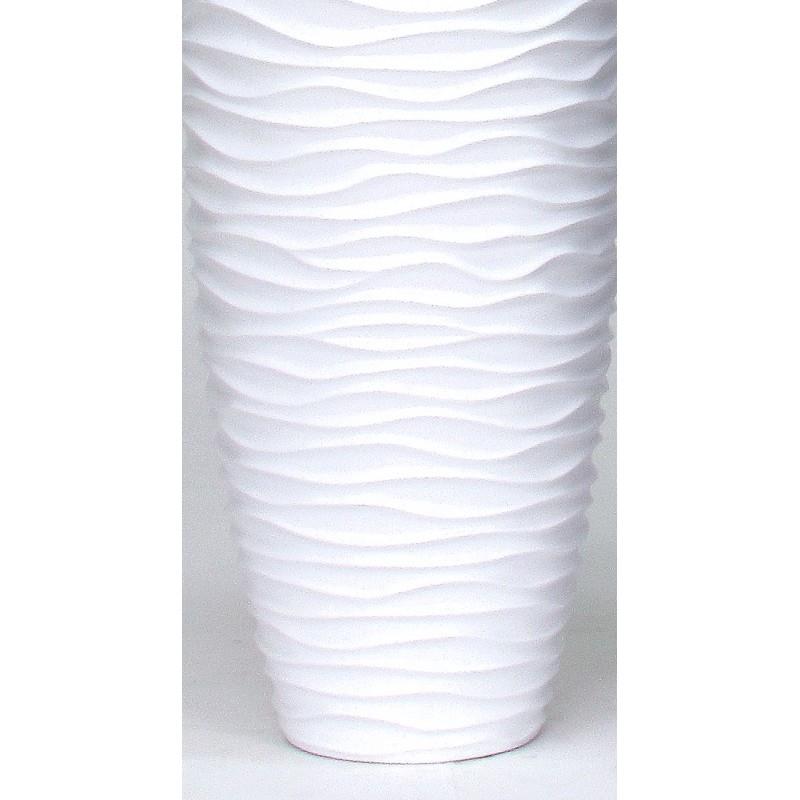 Vaso GEA Tondo Laccato Bianco, Finitura Opaco - immagine 3