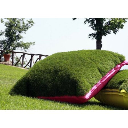 GIANT PILLOW 1FACE cm. 100x100 rivestito con erba sintetica - Design by Stefano Mazzucchetti