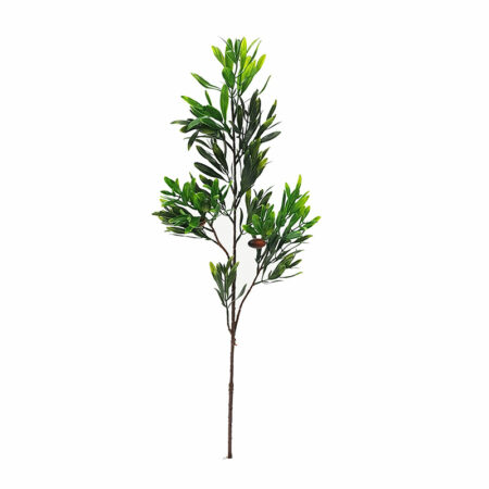 Olivo Artificiale, Ramo con 5 frutti, Resistente ai raggi UV